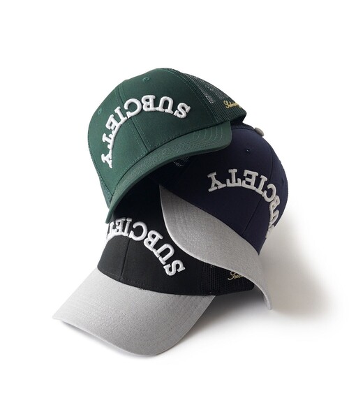 Subciety(サブサエティ)の「Inverted trucker cap(キャップ・メンズ・グリーン/ネイビー/ブラック・FREE)」の15枚目の写真