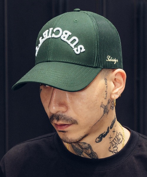 Subciety（サブサエティ）の「Inverted trucker cap（キャップ・メンズ・グリーン/ネイビー/ブラック・FREE）」の3枚目の写真