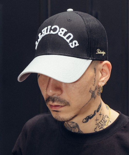 Subciety（サブサエティ）の「Inverted trucker cap（キャップ・メンズ・グリーン/ネイビー/ブラック・FREE）」の2枚目の写真