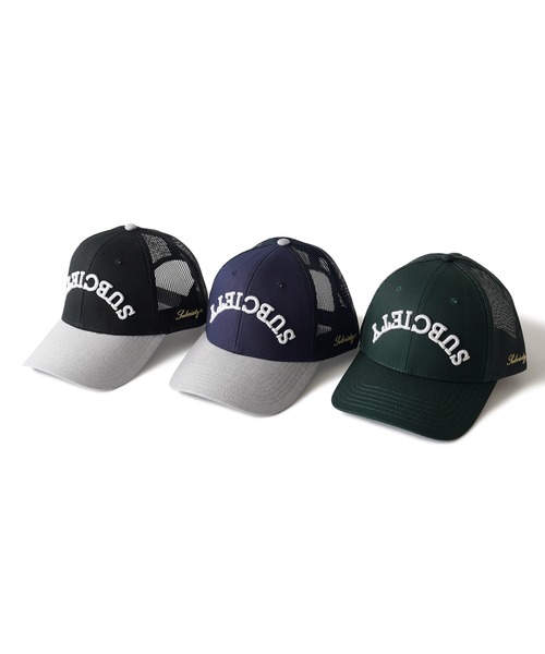 Subciety（サブサエティ）の「Inverted trucker cap（キャップ・メンズ・グリーン/ネイビー/ブラック・FREE）」の8枚目の写真