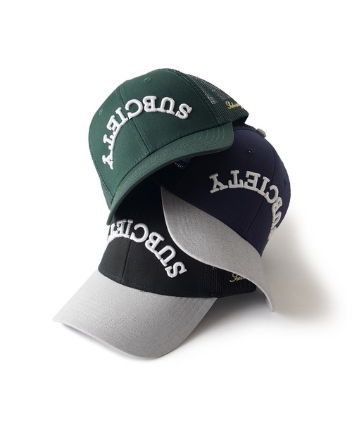 Subciety（サブサエティ）の「Inverted trucker cap（キャップ・メンズ・グリーン/ネイビー/ブラック・FREE）」の9枚目の写真