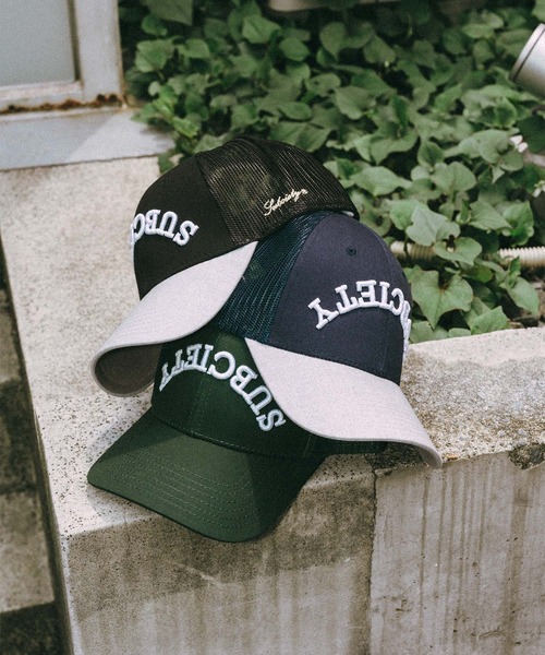 Subciety（サブサエティ）の「Inverted trucker cap（キャップ・メンズ・グリーン/ネイビー/ブラック・FREE）」の5枚目の写真