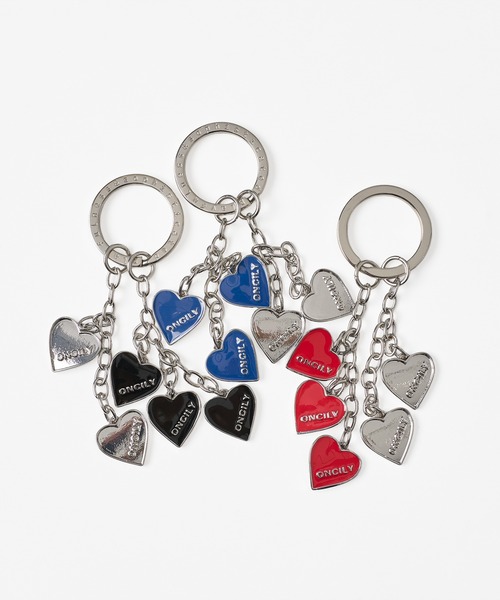 ONCILY(オンシェリー)の「HEART MOTIF KEYRING 2 / ハートモチーフキーリング2(キーホルダー・メンズ・ブルー/レッド/ブラック・FREE)」の14枚目の写真