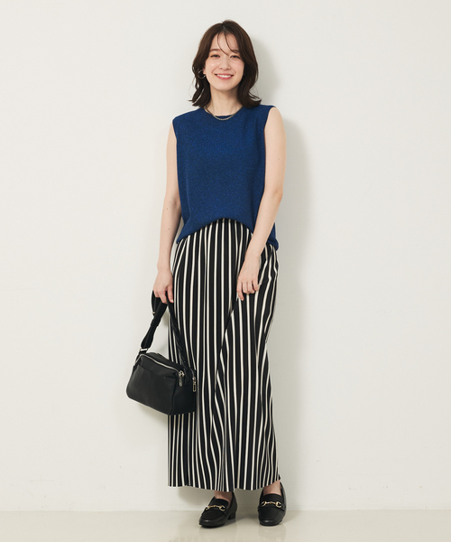 abahouse mavie（アバハウスマヴィ）の「ウォッシャブルラメノースリプルオーバー（ニット/セーター・レディース・アイボリー/ブラック/ブルー・フリー）」の14枚目の写真