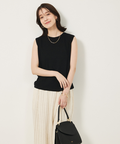 abahouse mavie（アバハウスマヴィ）の「ウォッシャブルラメノースリプルオーバー（ニット/セーター・レディース・アイボリー/ブラック/ブルー・フリー）」の21枚目の写真