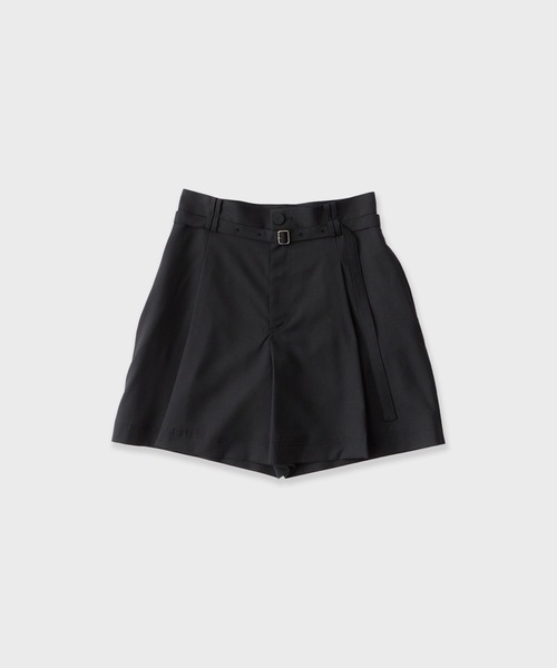 LE CIEL BLEU/ルシェルブルー Tucked Front Shorts タック