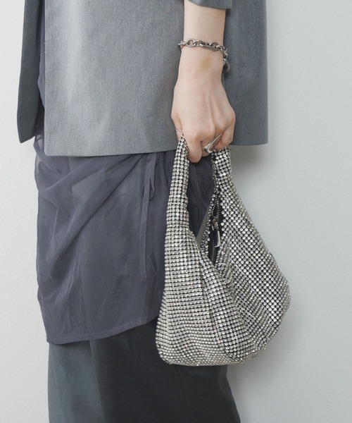 NICAL（ニカル）の「【NICAL】ラインストーンワンハンドルバッグ/554381（ショルダーバッグ・レディース・シルバー・FREE）」の5枚目の写真