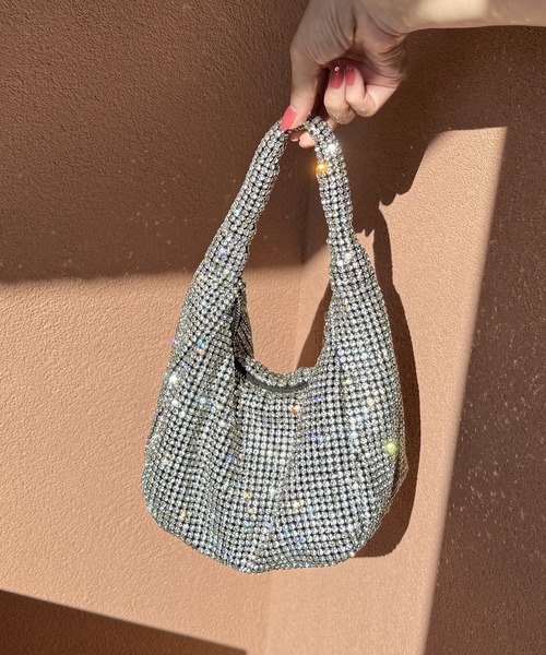 NICAL（ニカル）の「【NICAL】ラインストーンワンハンドルバッグ/554381（ショルダーバッグ・レディース・シルバー・FREE）」の8枚目の写真