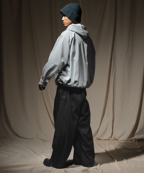 niko and...（ニコアンド）の「【niko and ...JEANS 2025AW】デニムアノラックパーカー（パーカー・メンズ・ブルー/インディゴブルー・MEDIUM/LARGE）」の5枚目の写真