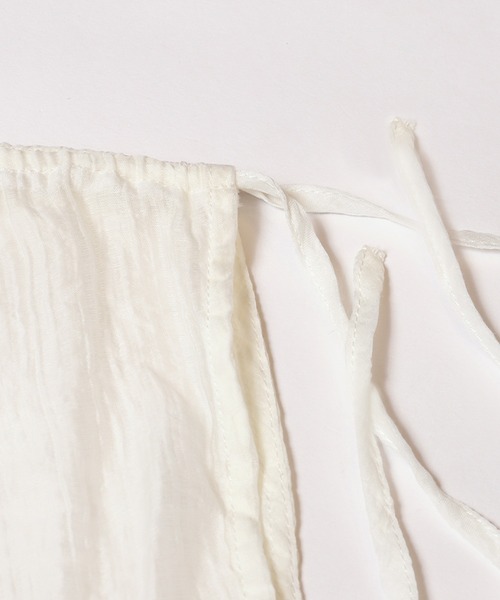 coca（coca）（コカ）の「シアーギャザーロングジレ（ワンピース・レディース・ブラック/アイボリー・ONE SIZE）」の16枚目の写真