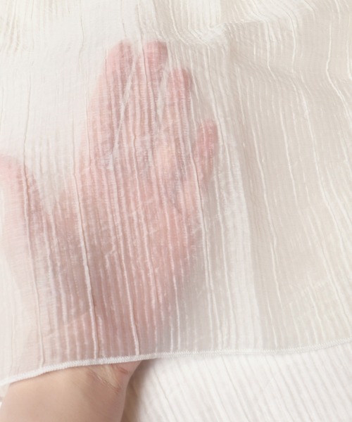 coca（coca）（コカ）の「シアーギャザーロングジレ（ワンピース・レディース・ブラック/アイボリー・ONE SIZE）」の19枚目の写真