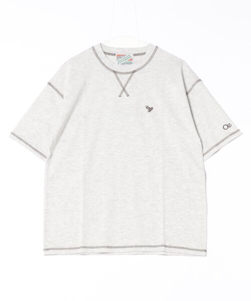 【OUTDOOR EXCHANGE/アウトドアエクスチェンジ】×【ZERO STAIN/ゼロステイン】コラボ モックネック ポケット付 Tシャツ