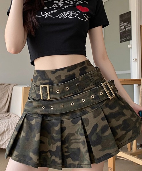 WONEM 公式サイト完売　 迷彩柄 ロングスカート サイドポケット付き 楽天市場】迷彩 スカート（サイズ（S/M/L）M）の通販