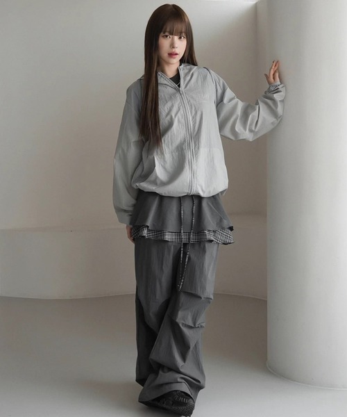 .KOM(ドットコム)の「A'GEM/9 × .kom 『.KOM/ドットケーオーエム』 レイヤードパンツ(その他パンツ・レディース・グレー/ブラック・FREE)」の19枚目の写真