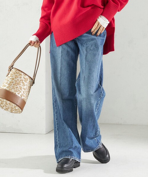 Levi's（リーバイス）の「Levi’s:RIBCAGE WIDE LEG（デニムパンツ・レディース・ロイヤルブルー/ライトブルー・SMALL/MEDIUM/LARGE）」の6枚目の写真
