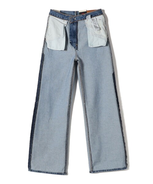Levi's（リーバイス）の「Levi’s:RIBCAGE WIDE LEG（デニムパンツ・レディース・ロイヤルブルー/ライトブルー・SMALL/MEDIUM/LARGE）」の10枚目の写真