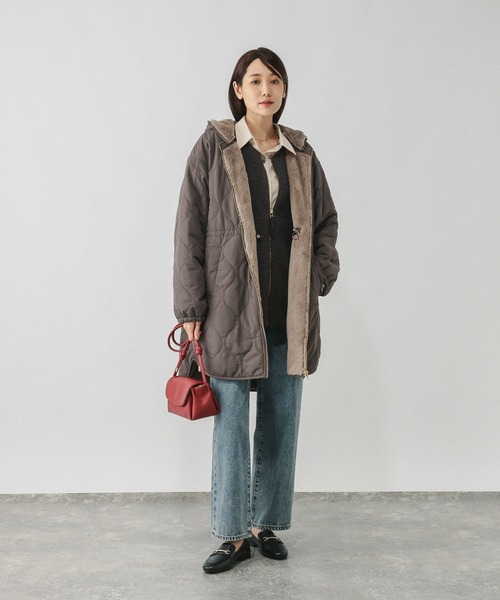 セール】撥水キルトファーコート/499671（ブルゾン）｜GLOBAL WORK