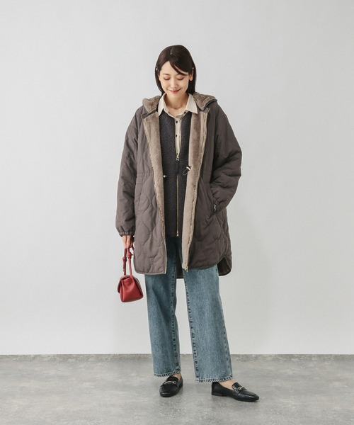撥水キルトファーコート/499671（ブルゾン）｜GLOBAL WORK（グローバル
