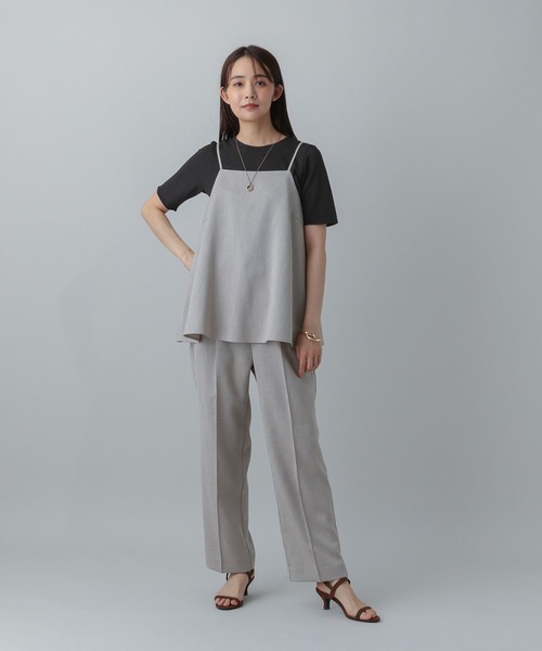 GLOBAL WORK（グローバルワーク）の「MATINEE LINE/ポコポコクルー半袖T/575120（Tシャツ/カットソー・レディース・ダークブラウン/ブラック/オフホワイト・LARGE/MEDIUM）」の9枚目の写真