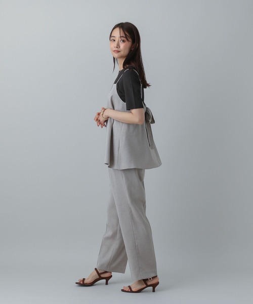 GLOBAL WORK（グローバルワーク）の「MATINEE LINE/ポコポコクルー半袖T/575120（Tシャツ/カットソー・レディース・ダークブラウン/ブラック/オフホワイト・LARGE/MEDIUM）」の10枚目の写真