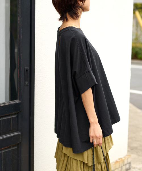 JOURNAL STANDARD relume（ジャーナルスタンダード　レリューム）の「《追加4》オーガニックコットン汗ジミ防止ワイドT（Tシャツ/カットソー・レディース・グレー/ブラック/ライトグレー/ホワイト・FREE）」の20枚目の写真