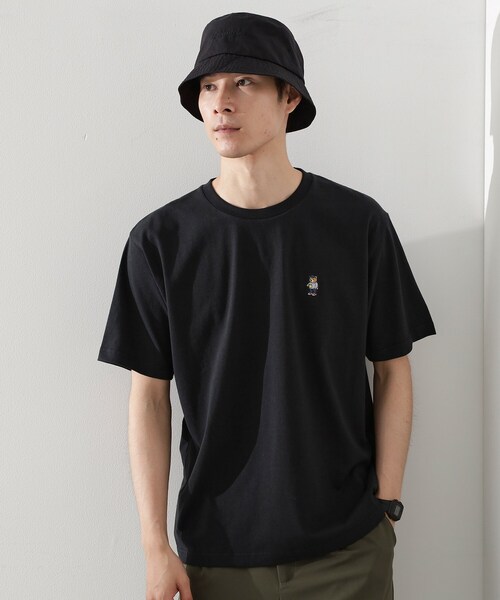 THE SHOP TK (ザ ショップ ティーケー )の「ワンポイントベアーロゴ半袖Tシャツ【洗濯機OK】(Tシャツ/カットソー・メンズ・オフホワイト/ブラック・04/03/02)」の15枚目の写真