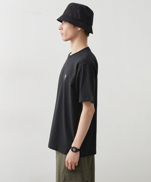 THE SHOP TK (ザ ショップ ティーケー )の「ワンポイントベアーロゴ半袖Tシャツ【洗濯機OK】(Tシャツ/カットソー・メンズ・オフホワイト/ブラック・04/03/02)」の5枚目の写真