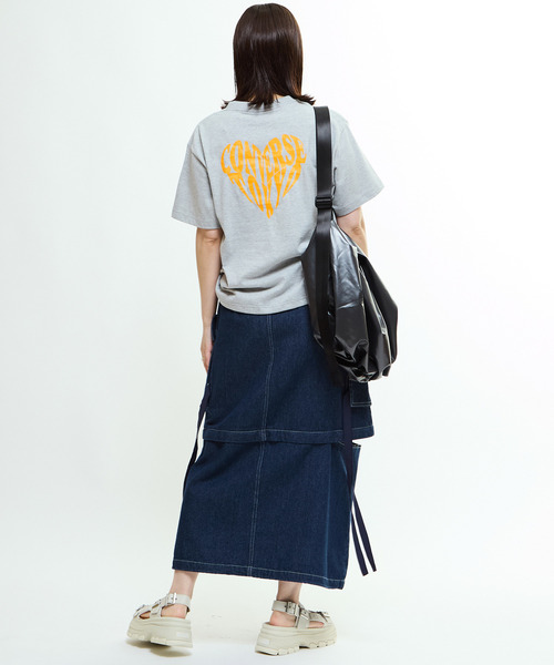 CONVERSE TOKYO（コンバーストウキョウ）の「2WAY DETACHABLE MILITARY DENIM CARGO SKIRT（スカート・レディース・ブラック/グレー/ネイビー・FREE）」の8枚目の写真