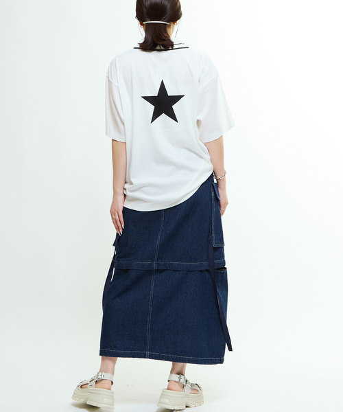 CONVERSE TOKYO（コンバーストウキョウ）の「2WAY DETACHABLE MILITARY DENIM CARGO SKIRT（スカート・レディース・ブラック/グレー/ネイビー・FREE）」の10枚目の写真