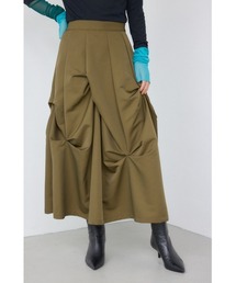 PLUS | 【PLUS】ランダムタックフレアスカート(スカート)