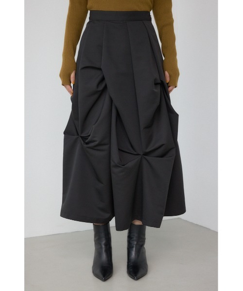 PLUS(プラス)の「【PLUS】ランダムタックフレアスカート(スカート・レディース・カーキ/ブラック・MEDIUM/SMALL)」の15枚目の写真