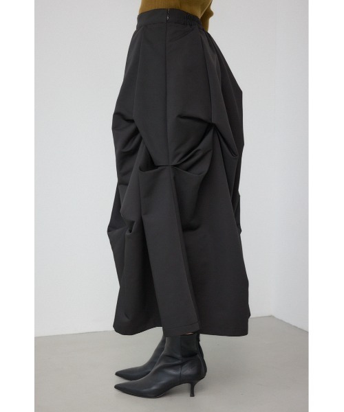 PLUS(プラス)の「【PLUS】ランダムタックフレアスカート(スカート・レディース・カーキ/ブラック・MEDIUM/SMALL)」の16枚目の写真