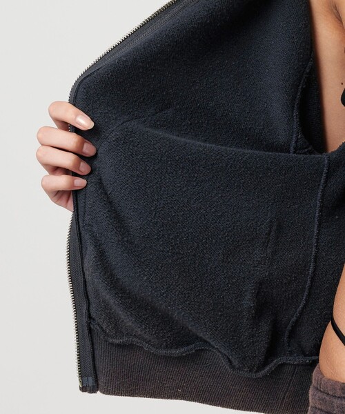 ATTISESSION＞ヴィンテージライク スウェット フーディー トップス