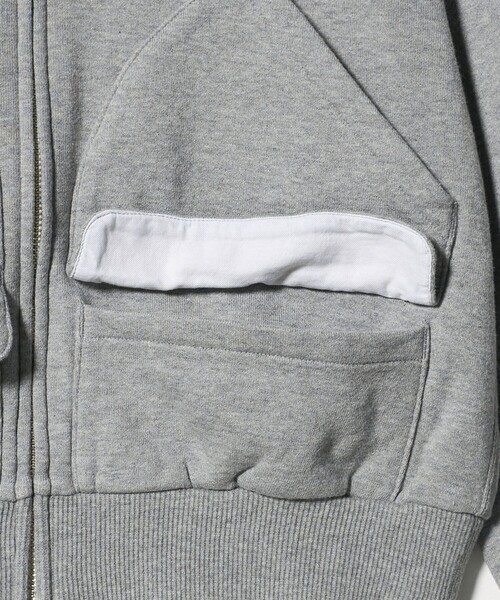 ATTISESSION＞ヴィンテージライク スウェット フーディー トップス