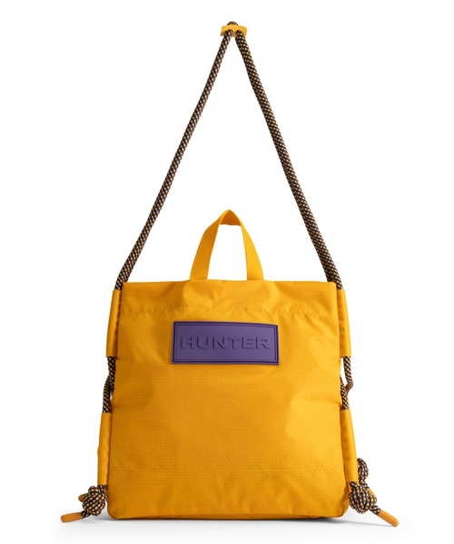 HUNTER（ハンター）の「トラベル リップストップ リサイクル ナイロン トート バッグ（トートバッグ・レディース・イエロー/パープル・ONE）」の2枚目の写真