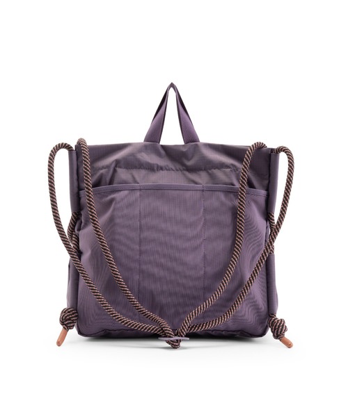 HUNTER（ハンター）の「トラベル リップストップ リサイクル ナイロン トート バッグ（トートバッグ・レディース・イエロー/パープル・ONE）」の4枚目の写真