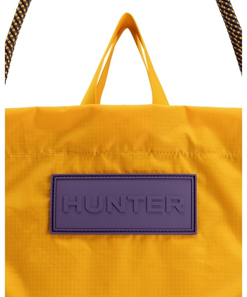 HUNTER（ハンター）の「トラベル リップストップ リサイクル ナイロン トート バッグ（トートバッグ・レディース・イエロー/パープル・ONE）」の10枚目の写真