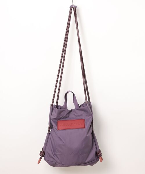 HUNTER（ハンター）の「トラベル リップストップ リサイクル ナイロン トート バッグ（トートバッグ・レディース・イエロー/パープル・ONE）」の12枚目の写真