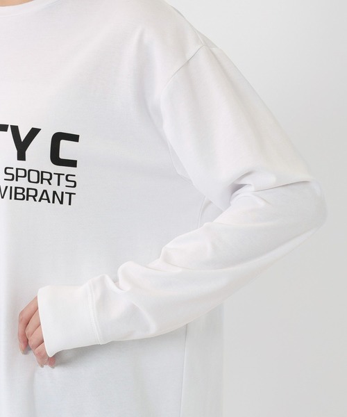 BARNYARDSTORM（バンヤードストーム）の「BARNYARDSTORM / ラウンドヘムロゴＴ / マシンウォッシャブル（Tシャツ/カットソー・レディース・ホワイト/チャコールグレー・FREE）」の21枚目の写真