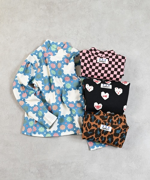 MARKEY'S（マーキーズ）の「ハイネックストレッチカットソー（Tシャツ/カットソー・キッズ・ブラック系その他/ブラウン系その他/ブルー系その他/ピンク系その他・90/100/110/120/80/130）」の5枚目の写真