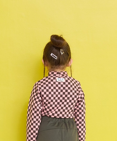 MARKEY'S（マーキーズ）の「ハイネックストレッチカットソー（Tシャツ/カットソー・キッズ・ブラック系その他/ブラウン系その他/ブルー系その他/ピンク系その他・90/100/110/120/80/130）」の12枚目の写真