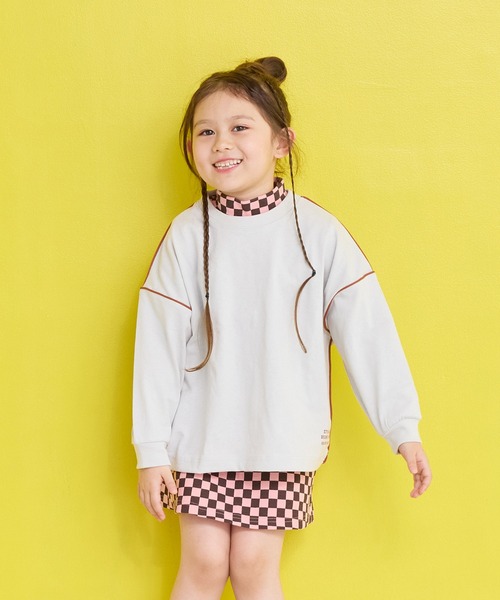 MARKEY'S（マーキーズ）の「ハイネックストレッチカットソー（Tシャツ/カットソー・キッズ・ブラック系その他/ブラウン系その他/ブルー系その他/ピンク系その他・90/100/110/120/80/130）」の16枚目の写真