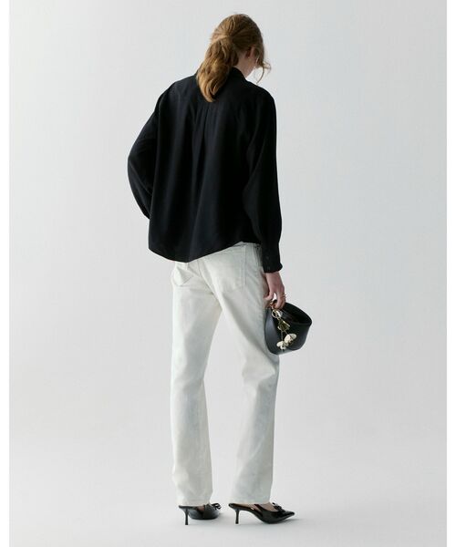 kate spade new york（ケイトスペード ニューヨーク）の「スカラップ シャツ（シャツ/ブラウス・レディース・ブラック・MEDIUM/SMALL）」の4枚目の写真