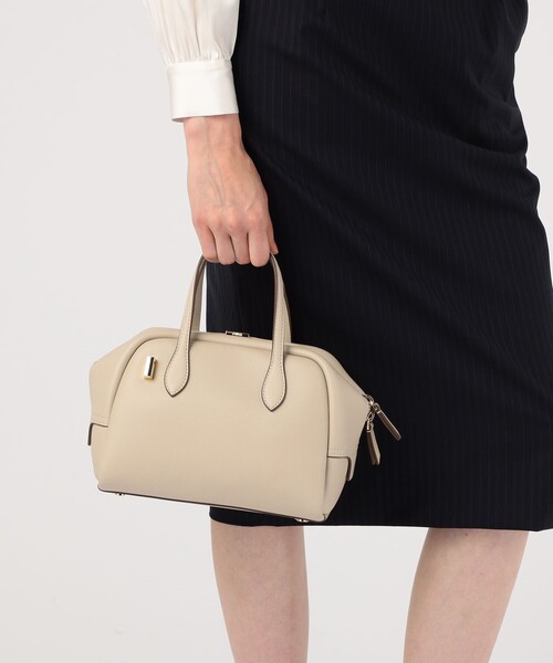 TOMORROWLAND （トゥモローランド）の「【一部別注】PUNTI. VOYAGE バッグ（ボストンバッグ・レディース・ライトベージュ/チャコールグレー・FREE）」の3枚目の写真