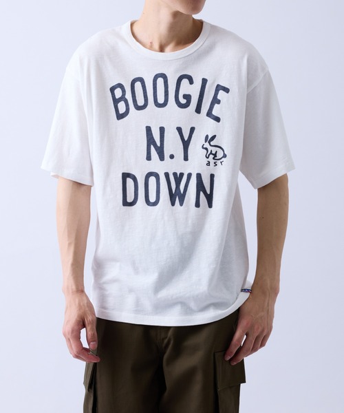 j.n.r.d(ジェー・エヌ・アール・ディー)の「【A’s Rabbit/エーズラビット】j.n.r.d/抜染プリントTシャツ(Tシャツ/カットソー・メンズ・グレー/ブルー/ホワイト・L/M/LL)」の20枚目の写真