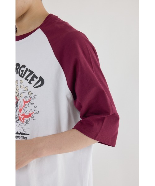 RODEO CROWNS WIDE BOWL(ロデオクラウンズワイドボウル)の「ロッドカスタム5分袖Tシャツ(Tシャツ/カットソー・メンズ・ホワイト/マジェンタ/ブラック・MEDIUM/LARGE)」の13枚目の写真