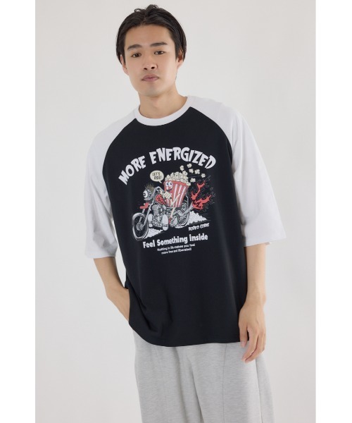 RODEO CROWNS WIDE BOWL(ロデオクラウンズワイドボウル)の「ロッドカスタム5分袖Tシャツ(Tシャツ/カットソー・メンズ・ホワイト/マジェンタ/ブラック・MEDIUM/LARGE)」の22枚目の写真