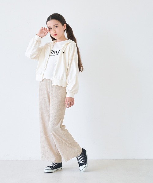coca(coca)(コカ)の「キッズ 親子お揃いシボラメシャーリング イージーパンツ(その他パンツ・キッズ・ワイン/ライトベージュ/ブラック/グレー・150/140/130/120)」の6枚目の写真