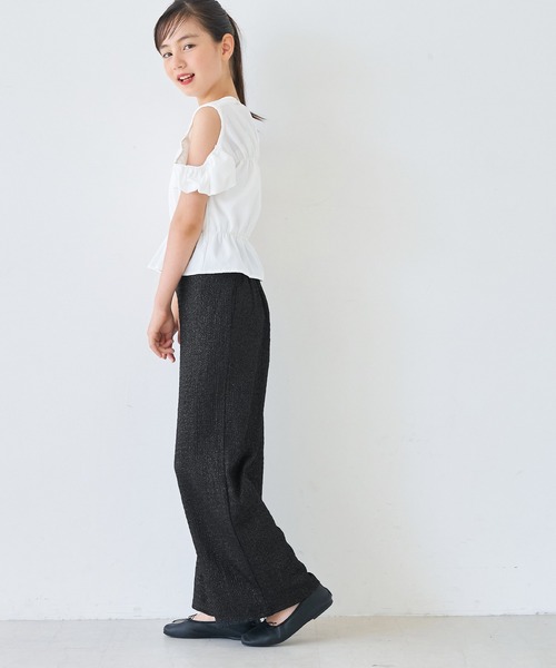 coca(coca)(コカ)の「キッズ 親子お揃いシボラメシャーリング イージーパンツ(その他パンツ・キッズ・ワイン/ライトベージュ/ブラック/グレー・150/140/130/120)」の14枚目の写真