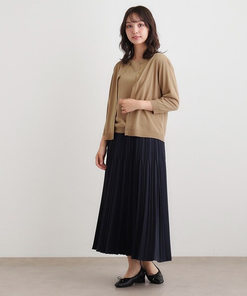 LAURA ASHLEY(ローラアシュレイ)の「【ラメ/アンサンブル可】ニットカーディガン(カーディガン/ボレロ・レディース・チャコールグレー/ベージュ・38/40)」の8枚目の写真